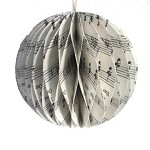 kerstversiering
papieren bol
muziek